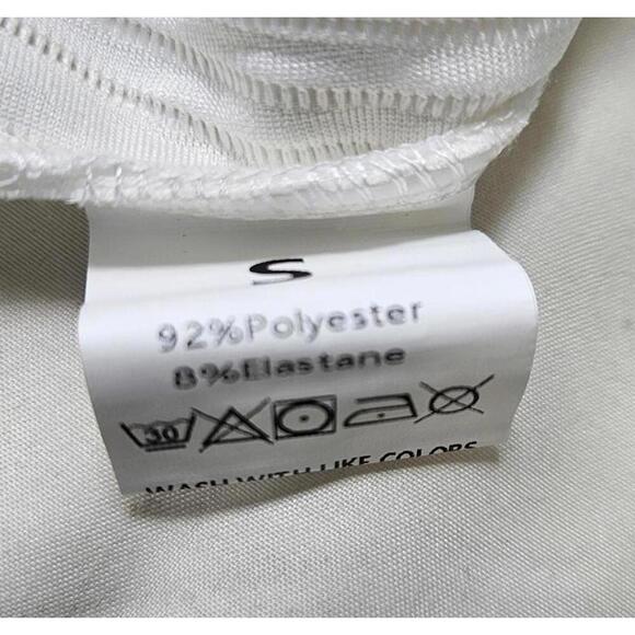 White Textured Women's Crop Top NWOT Size Small‎ - Picture 5 of 8